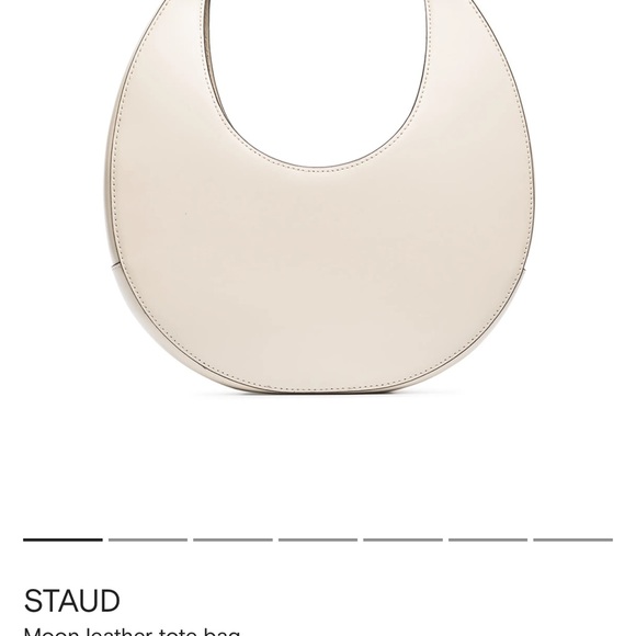 STAUD Off-White Leather Tote - Picture 2 of 7